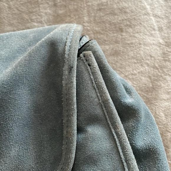Rag & Bone Field Backpack blue suede backpack. Used - Picture 6 of 9